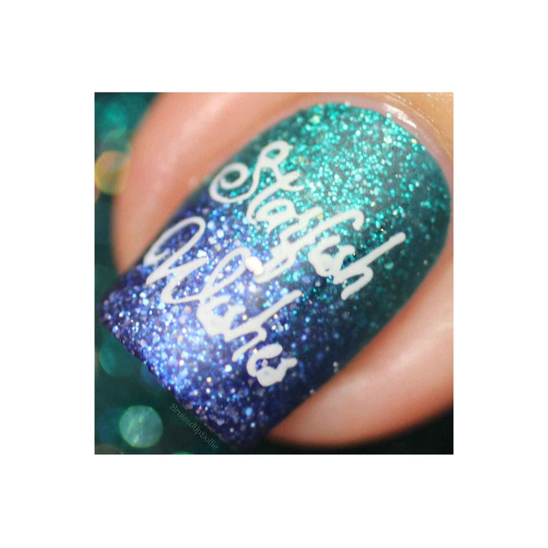 UberChic Beauty Mermaid Life Stamping Plate Dark Slate Gray