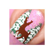 UberChic Beauty Holiday Jingle, (Christmas-03) Stamping Plate Light Pink