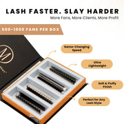 Mega Lash Academy 12D Mix Rapid Promade Fans® - 1000 Fans Promade Fans White Smoke 0.03 / CC / Mixed 9-10-11-12 mm,0.03 / CC / Mixed 11-12-13-14 mm,0.03 / CC / Mixed 13-14-15-16 mm,0.03 / CC / Mixed 15-16-17-18 mm,0.03 / D / Mixed 9-10-11-12 mm,0.03 / D / Mixed 11-12-13-14 mm,0.03 / D / Mixed 13-14-15-16 mm,0.03 / D / Mixed 15-16-17-18