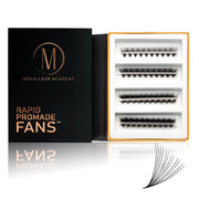 Mega Lash Academy 12D Mix Rapid Promade Fans® - 500 Fans Promade Fans Black 0.03 / CC / Mixed 9-10-11-12 mm,0.03 / CC / Mixed 11-12-13-14 mm,0.03 / CC / Mixed 13-14-15-16 mm,0.03 / CC / Mixed 15-16-17-18 mm,0.03 / D / Mixed 9-10-11-12 mm,0.03 / D / Mixed 11-12-13-14 mm,0.03 / D / Mixed 13-14-15-16 mm,0.03 / D / Mixed 15-16-17-18