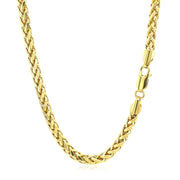 Bids.com 4.1mm 14k Yellow Gold Diamond Cut Round Franco Chain Necklaces White Smoke 20 / Yellow Gold,22 / Yellow Gold,24 / Yellow Gold