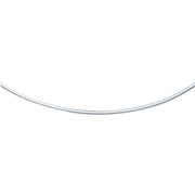 Bids.com 14k White Gold Classic Omega Style Chain (2 mm) Necklaces White Smoke 16 / White Gold,18 / White Gold