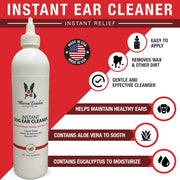 Warren London Instant Ear Cleaner For Dogs 12 oz or 1 gallon - Professional Size - Removes Wax and Odor Spa Product White Smoke 12 Oz,1 Gallon