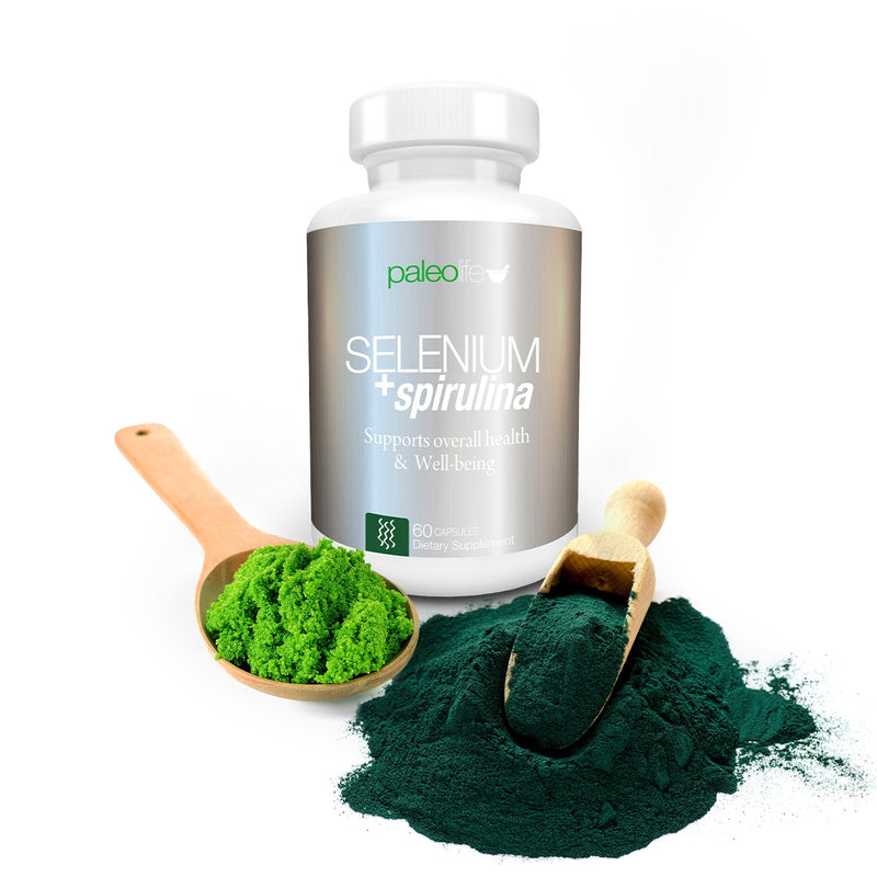 Paleolife Selenium & Spirulina SELENIUM + SPIRULINA White Smoke 1 Pack,3 Pack,6 Pack