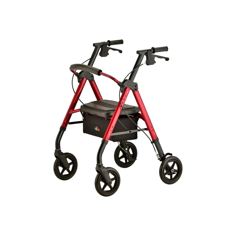 Nova Ortho-Med Nova Ortho-Med 4278bl - Star 8 Petite Rollator Walkers White Smoke