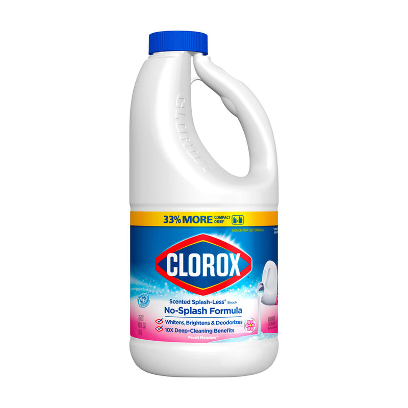 Clorox Clorox Bleach, Scented Splash Less, Fresh Meadow 40 Fl Oz Bleach White Smoke