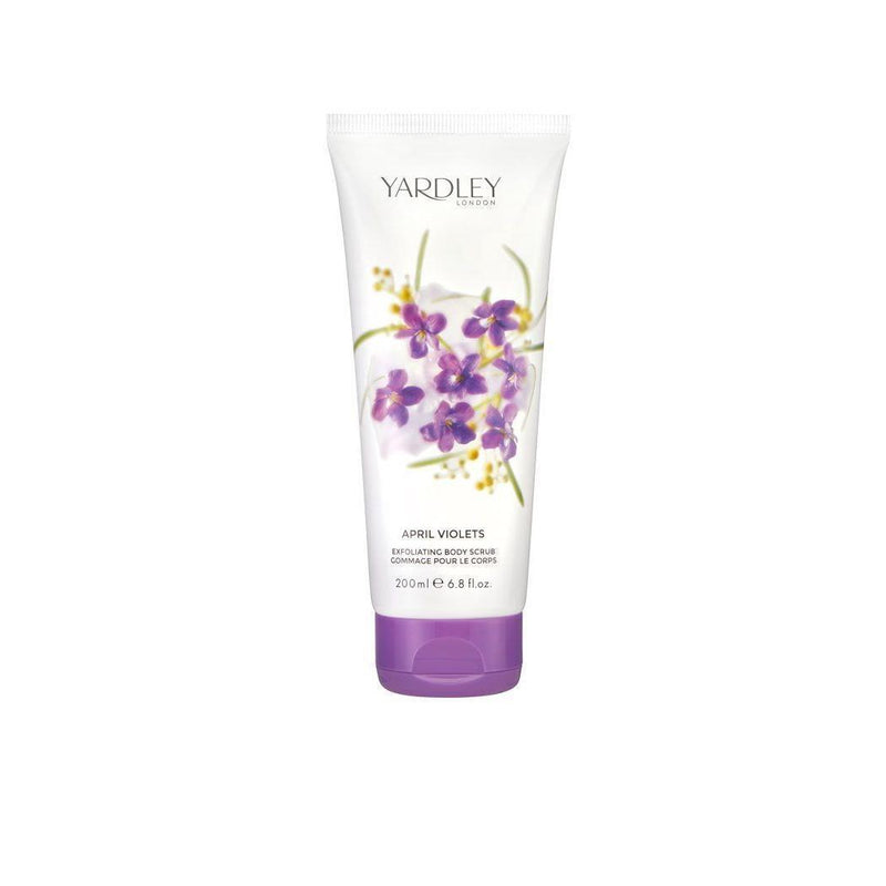 Yardley Yardley April Violets Exfoliating Body Scrub 200ml Skin Care White Smoke