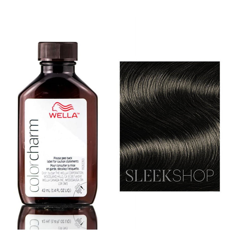 Wella Wella ColorCharm Permanent Liquid Hair Color 4NN/Intense Medium Brown, 42mL Hair Color White Smoke
