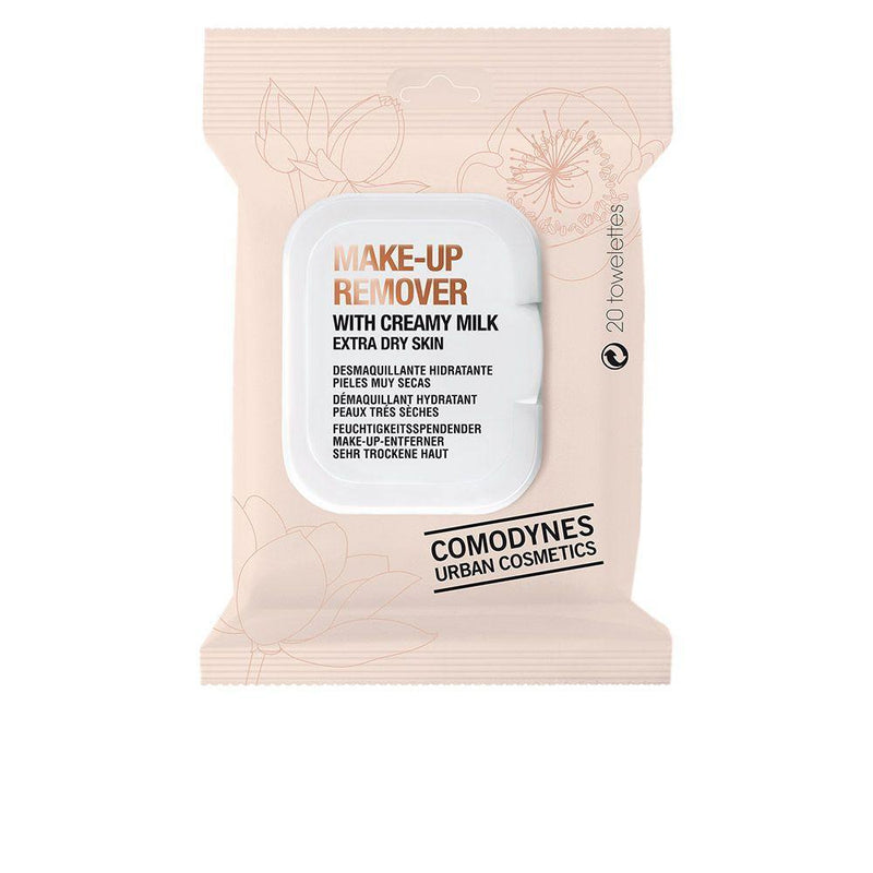 Comodynes Comodynes Make Up Remover With Creamy Milk Extra Dry Skin 20 Uds Cosmetics Light Gray