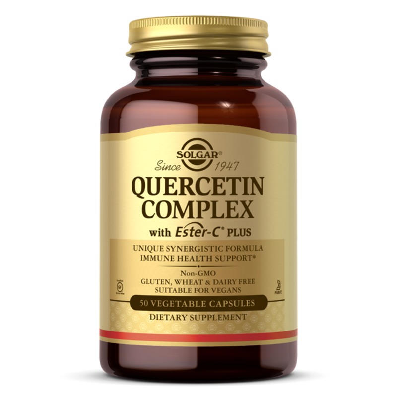 Solgar Solgar Quercetin Complex With Ester-C Plus, 50 Vegetable Capsules Vitamins & Supplements White Smoke