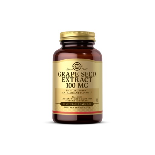 Solgar Solgar Grape Seed Extract, 100 Mg, 60 Vegetable Capsules Seeds White Smoke
