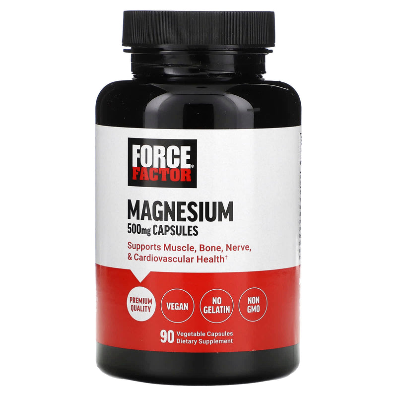Force Factor Force Factor Magnesium, 500 Mg, 90 Vegetable Capsules Vitamins & Supplements White Smoke