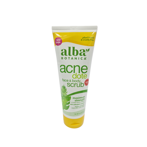 Alba Botanica Alba Botanica Acne Dote Face & Body Scrub Maximum Strength 8 Oz Scrubs White Smoke