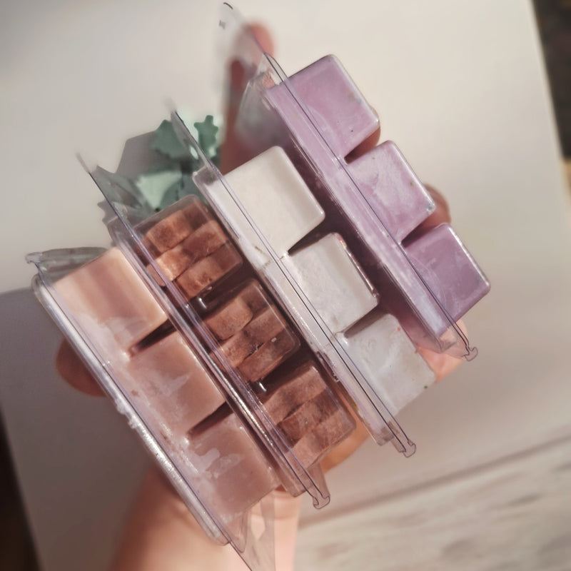 Sparkling Wildflower LLC. Wax Melts Organic Soy Gray Aquolina Pink Sugar,Banana Nut Bread,Beach Bonfire,Berries + Silk,Blackberry + Magnolia,Brown Sugar + Fig,Candyland,Champagne Toast,Fruity Loops,Georgia Peach,Lemon Bundt Cake,Pink Sunset,Pink Watermelon Apricot,Purple Sandalwood,Raspberry Peach Macaron,R