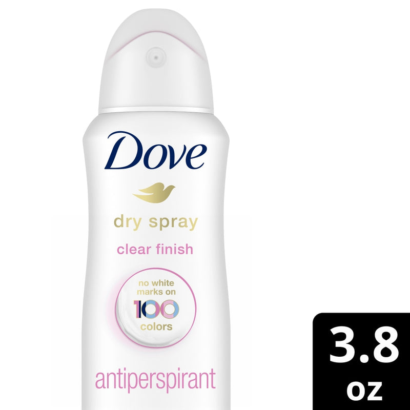Dove Dove Advanced Care Dry Spray Invisible Clear Finish Antiperspirant Deodorant, 3.8 Oz Deodorant & Anti-Perspirant White Smoke