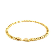 Bids.com 10k Yellow Gold Miami Cuban Semi Solid Bracelet (4.50 mm) Bracelets White Smoke 8.5 / Yellow Gold