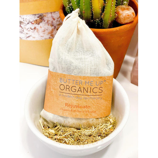 Butter Me Up Organics Organic Rejuvenating Bath Tea or Sachet Bath Antique White