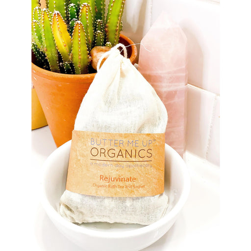 Butter Me Up Organics Organic Rejuvenating Bath Tea or Sachet Bath Antique White