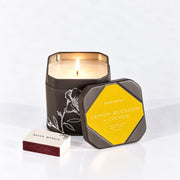 Rosy Rings Accent Tin Candle - Lemon Blossom Signature Tin Candle White Smoke