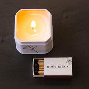 Rosy Rings Petite Tin Candle - Honey Tobacco Travel Tin Candle Wheat