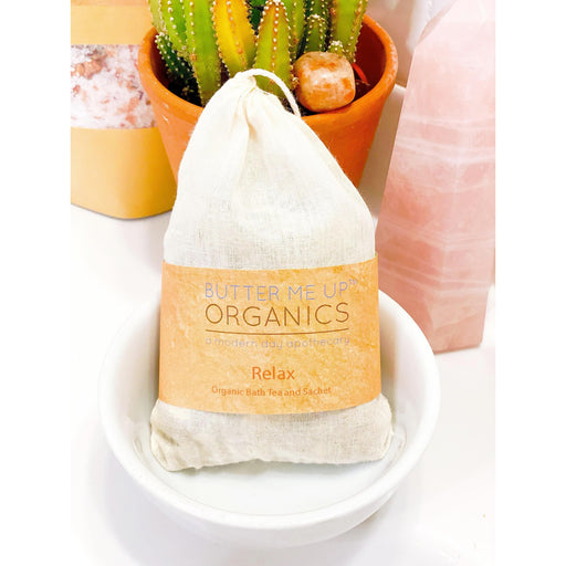Butter Me Up Organics Organic Relaxation Bath Tea or Sachet Bath Antique White