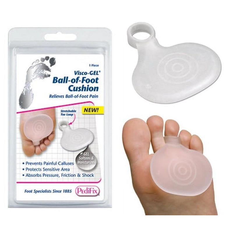 Pedifix Pedifix Visco Gel Metatarsal Pad With Toe Loop Right Small Foot Care White Smoke