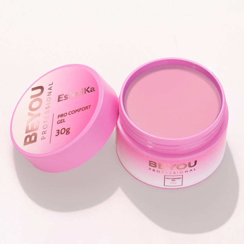 nbmsupply BEYOU Professional Pro Comfort Gel 30ml Misty Rose Clear,Caramel Mist,Coconut,EstetiKa,Love Code,Lover,Milky Sky,Old Money,Soft Roze,Berry Mousse,Better than Chocolate,Blush,Bubble Tea,Cacao,Dove,Drunk Barbie,Extra Crystal,Her Lips,Luxe,Martini,April in Paris,Pink Martini,Pink Prosseco,Pina Colada,Sky Lou