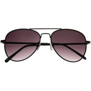 zeroUV Medium Classic Retro Metal Frame Aviator Sunglasses 53mm 1372 Sunglasses White Smoke Black / Lavender