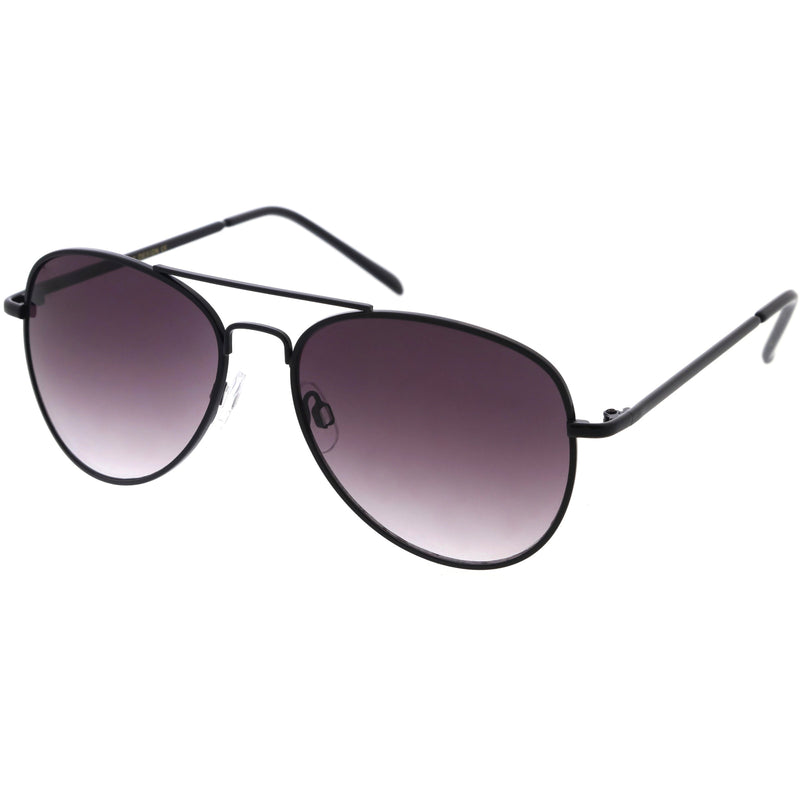 zeroUV Medium Classic Retro Metal Frame Aviator Sunglasses 53mm 1372 Sunglasses White Smoke Gold,Black Smoke,Bronze,Silver,Gunmetal,Black Green,Black / Lavender