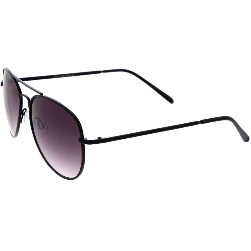 zeroUV Medium Classic Retro Metal Frame Aviator Sunglasses 53mm 1372 Sunglasses White Smoke Gold,Black Smoke,Bronze,Silver,Gunmetal,Black Green,Black / Lavender