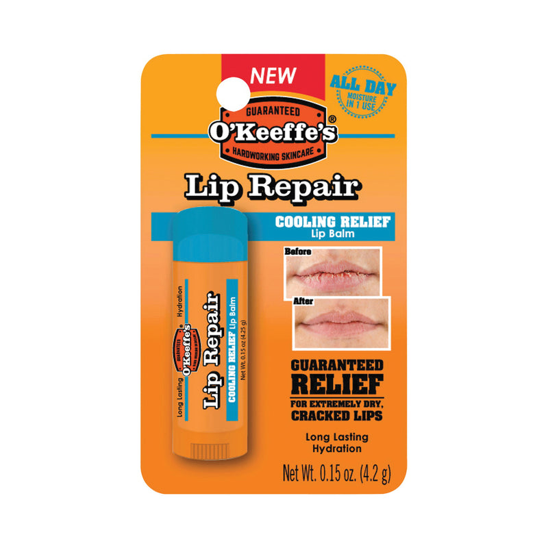 O'Keeffe's O'Keeffe's O'Keeffes Cooling Relief Lip Repair Balm 0.15 Oz Lip Balms & Treatments Dark Orange