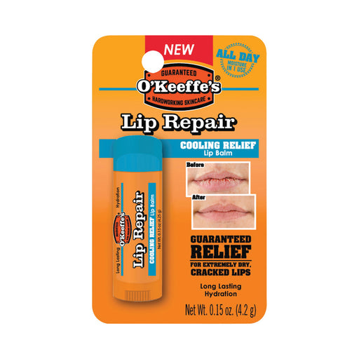 O'Keeffe's O'Keeffe's O'Keeffes Cooling Relief Lip Repair Balm 0.15 Oz Lip Balms & Treatments Dark Orange