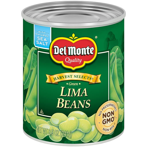 Del Monte Del Monte Specialties Fresh Cut Green Lima Beans 8.5 Oz Soups & Broths White Smoke