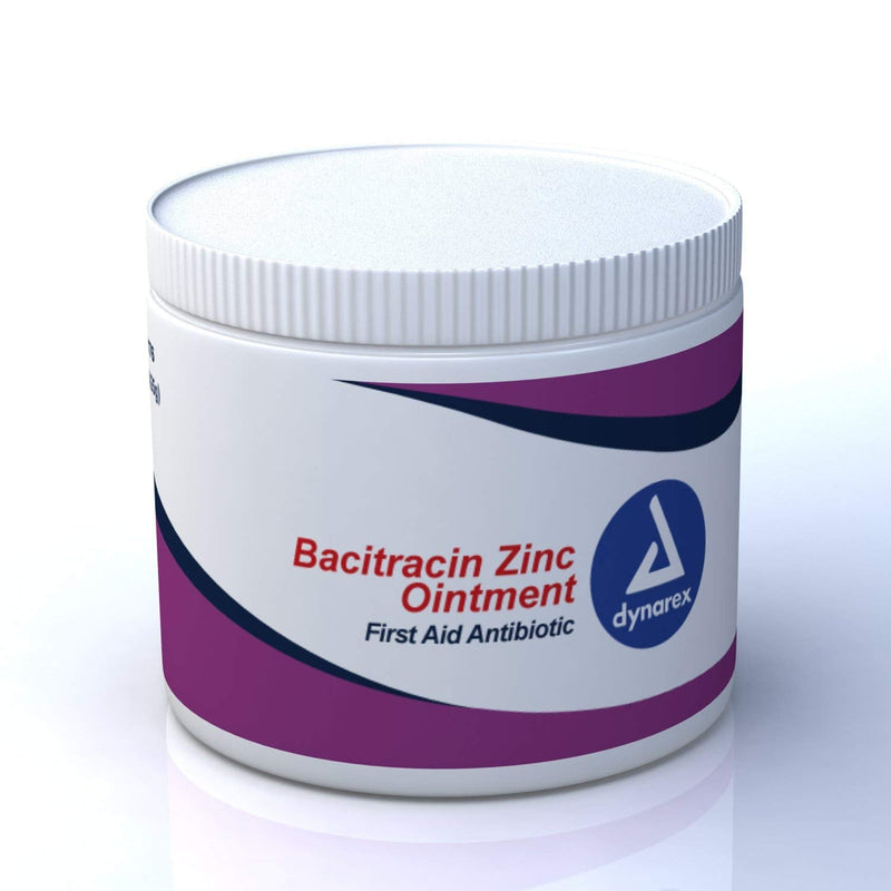 Dynarex Dynarex Bacitracin Zinc First Aid Antibiotic Ointment 15 Ounce Jar First Aid White Smoke