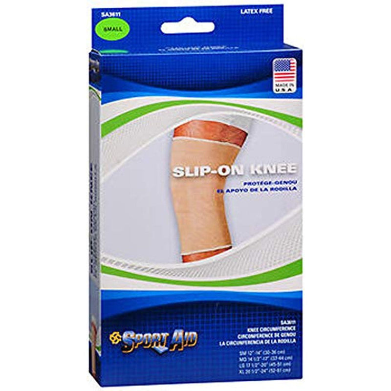 Scott Specialties Scott Specialties Sportaid Knee Brace Slip On, Beige Small Knee Braces Light Gray