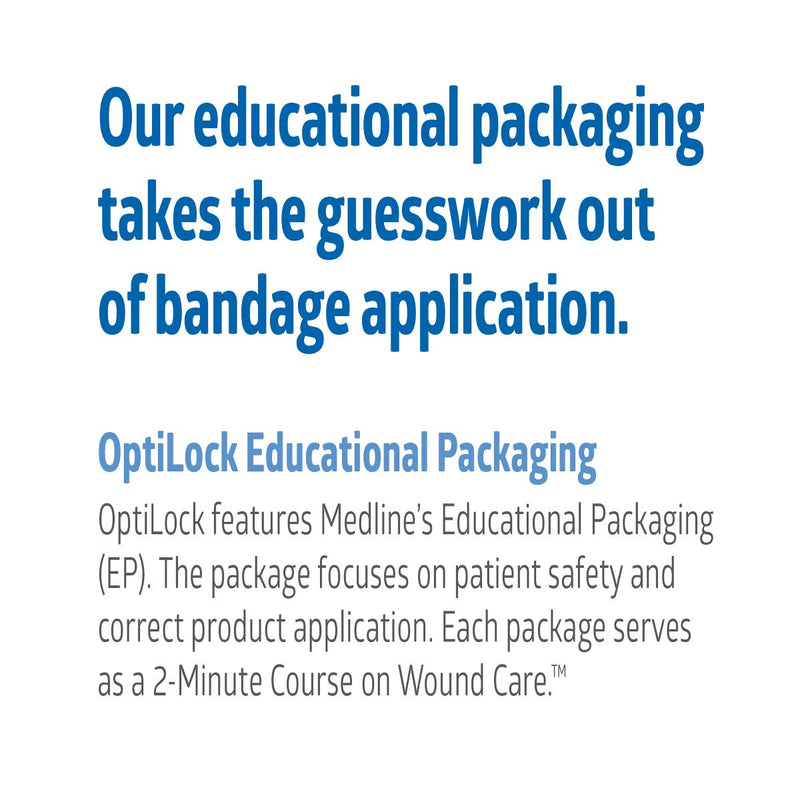 Medline Medline OptiLock Nonadhesive Super Absorbent Wound Dressings Health Care White Smoke