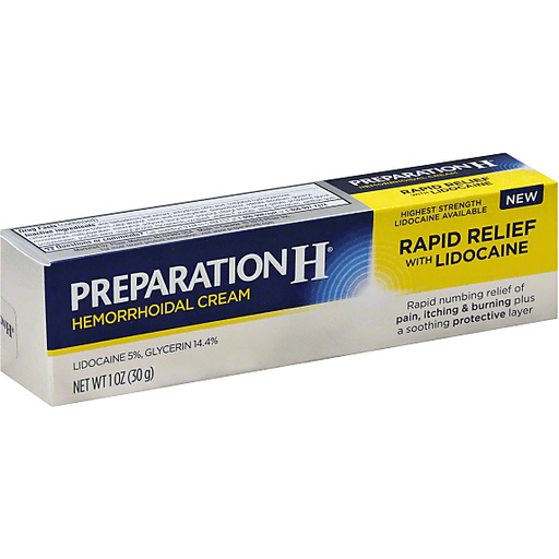 Preparation H Preparation H Hemorrhoidal Cream, Rapid Relief, With Lidocaine Health & Beauty White Smoke