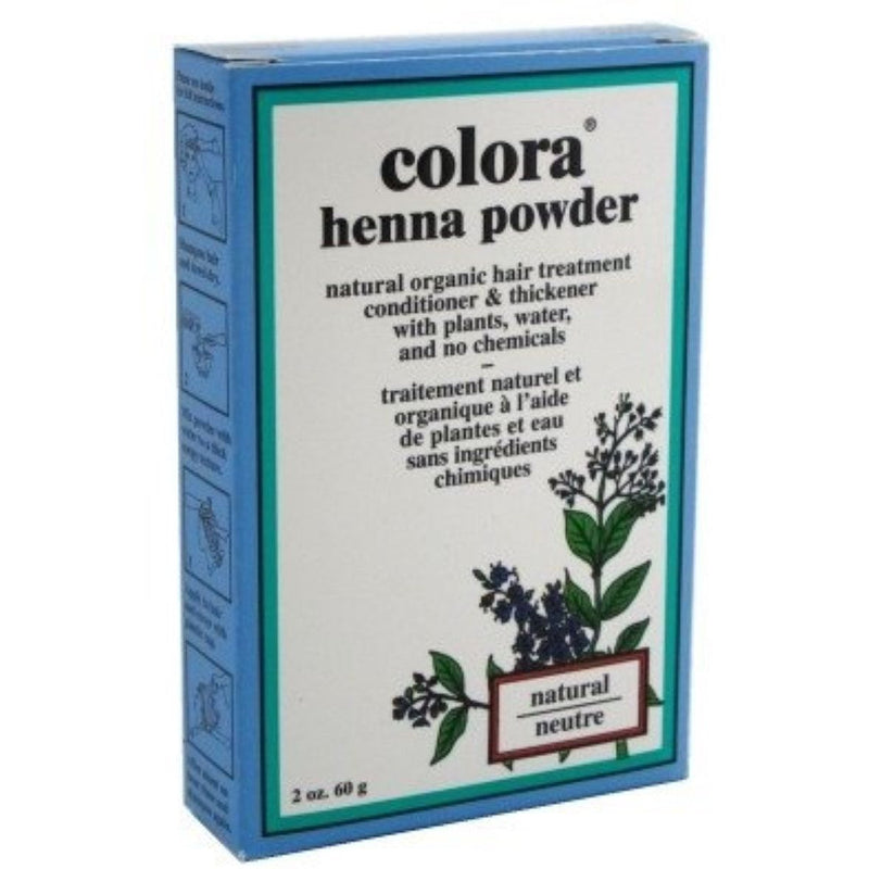 Colora Henna Powder Colora Henna Powder Hair Color Natural, 2 Oz Hair Color Gray