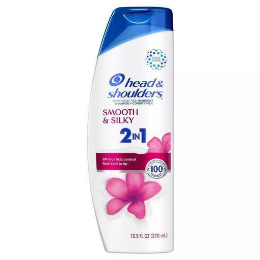 Head & Shoulders Head & Shoulders 2 In 1 Dandruff Shampoo Conditioner, Smooth Silky, 12.5 Oz Shampoo & Conditioner White Smoke