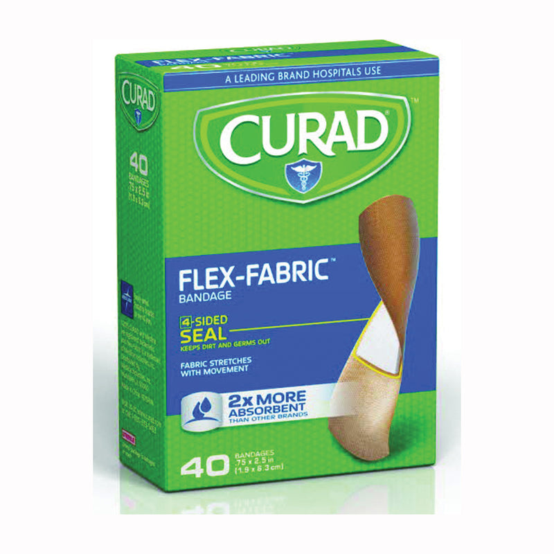 Curad Curad Adhesive Bandages - Flex Fabric 40 Medical Tape & Bandages White Smoke