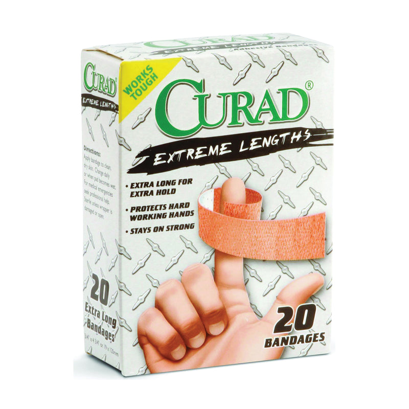 Curad Curad Heavy Duty Bandage Extra Long 20 Each .75 X 4.75 In First Aid Lavender