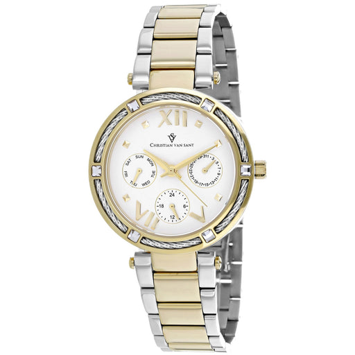 Bids.com Christian Van Sant Women's Sienna Watches White Smoke