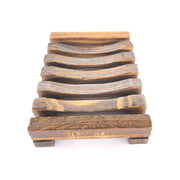 Butter Me Up Organics Healing Organic Facial Bar / Frankincense and Myrrh / Turmeric / Organic Face Wash / Organic Facial Cleanser / Face Cleanser / Cleansing Bar Face Rosy Brown Healing Organic Facial Bar + Stained Wood Bamboo Soap Dish