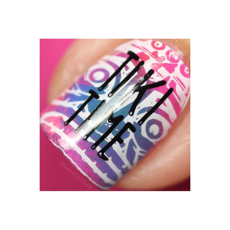 UberChic Beauty Vacation Mode Stamping Plate Rosy Brown