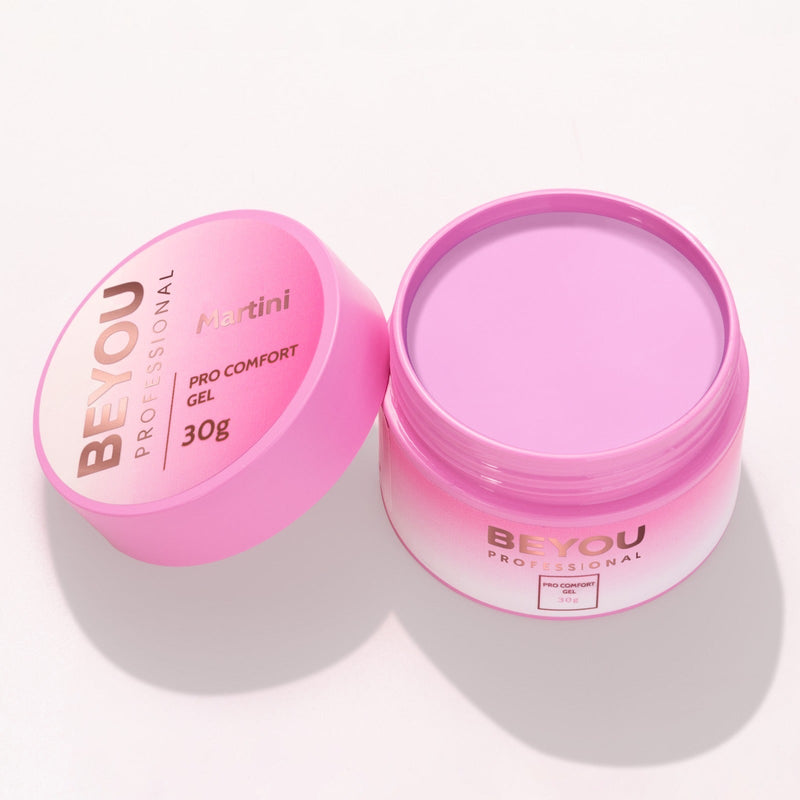 nbmsupply BEYOU Professional Pro Comfort Gel 30ml Pink Clear,Caramel Mist,Coconut,EstetiKa,Love Code,Lover,Milky Sky,Old Money,Soft Roze,Berry Mousse,Better than Chocolate,Blush,Bubble Tea,Cacao,Dove,Drunk Barbie,Extra Crystal,Her Lips,Luxe,Martini,April in Paris,Pink Martini,Pink Prosseco,Pina Colada,Sky Lou