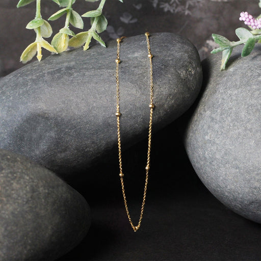 Bids.com Bead Links Saturn Chain in 14k Yellow Gold (3.5mm) Necklaces Black 18 / Yellow Gold