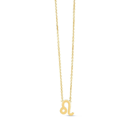 Bids.com 14K Yellow Gold Leo Necklace Necklaces White Smoke 18 / Yellow Gold
