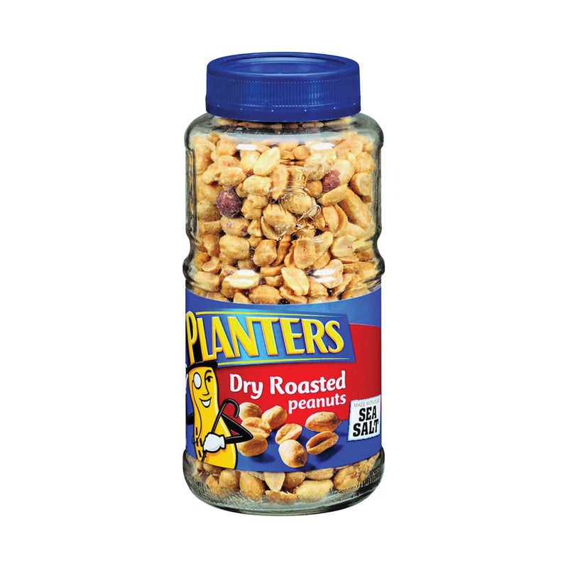 Planter's Planter's Peanuts, Dry Roasted, Salted - 16 Ounce Nuts & Seeds White Smoke