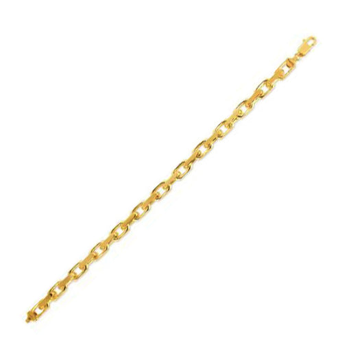 Bids.com 14k Yellow Gold French Cable Link Chain (6.10 mm) Necklaces White Smoke 20 / Yellow Gold,22 / Yellow Gold,24 / Yellow Gold,26 / Yellow Gold