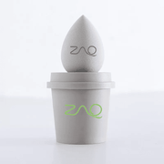 ZAQ Skin & Body Makeup Sponge Set, Makeup Blender in Coffee Cup, Cosmetic Tools for Liquid, Powder, BB Cream & Sunscreen Lavender Water drop,Cut face